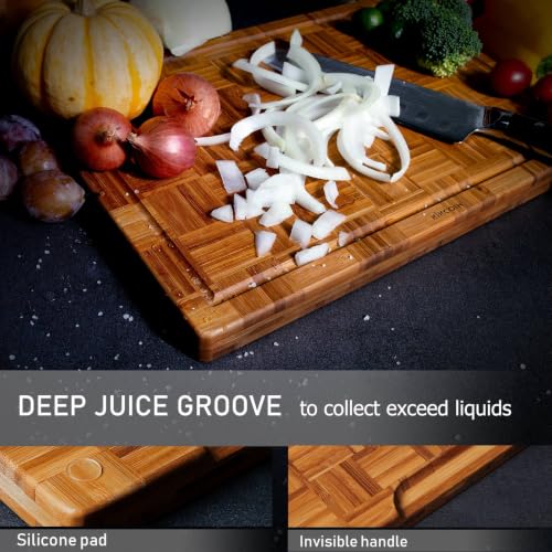 Extra Large Bamboo Cutting Board (XLarge-17"L x 12"W)