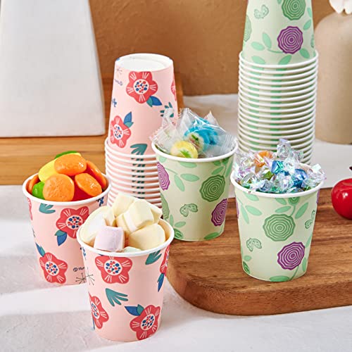5 oz Paper Cups (5OZ - Pink Green)