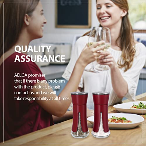 Red Salt and Pepper Shakers by Aelga (2 Count)
