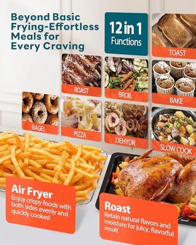 28QT Air Fryer Toaster Oven Combo (Stainless Steel)