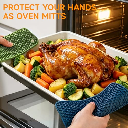 Silicone Trivets for Hot Dishes (Multi 2: Square)