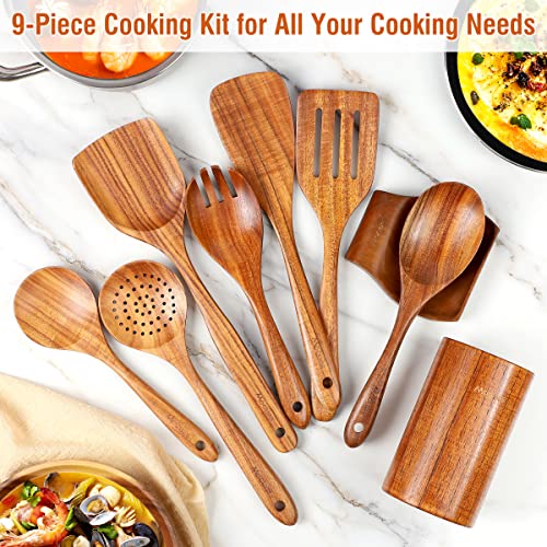 Wooden Kitchen Utensil Set (9 PCS Set)
