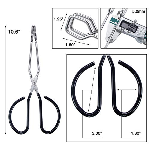 Stainless Steel Scissor Tongs Heavy Duty Cooking Tongs with Soft Handles