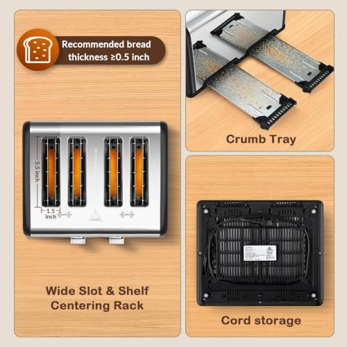4 Slice Toaster with Touch Screen Control