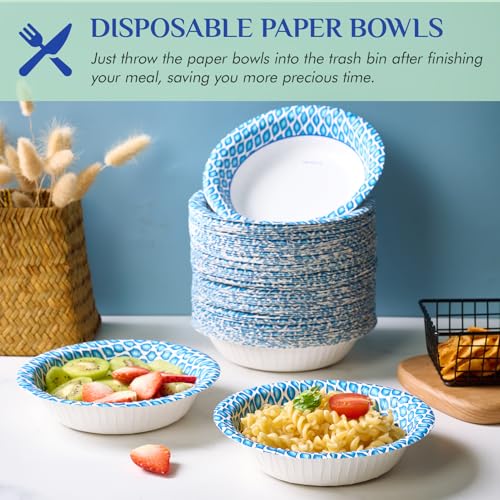 180 Count Paper Bowls 16 oz (180 Count (Pack of 1,16oz))