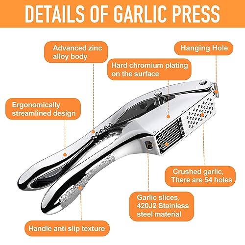 Garlic Press and Slicer 2 in 1