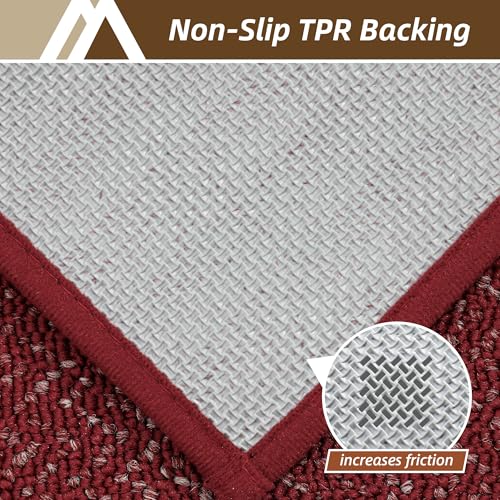 Hallway Runner Rugs Non (Red / 2'7"x10')