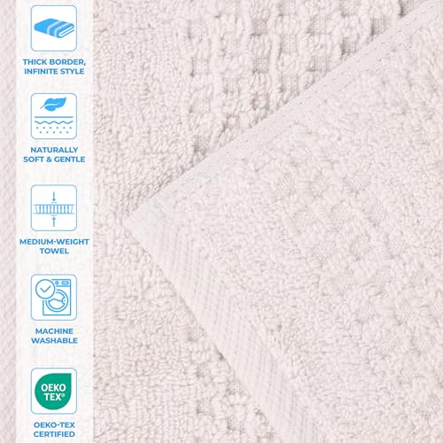 Playa Zero Twist Cotton Medium Weight Towels (12 Piece Towel Set / Silver)