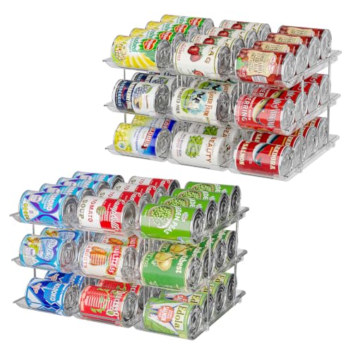 2 Pack 3 Tier Can Organizer for Pantry (3*6)