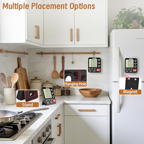 Digital Dual Kitchen Timer (YS318 Black)