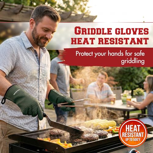 XL Silicone Griddle Gloves (Ranger Green / X-Large)