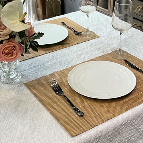 Bamboo Placemats Set of 2 (Brown / Set of 2)