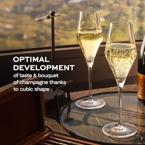Quatrophil Champagne Glasses Crystal