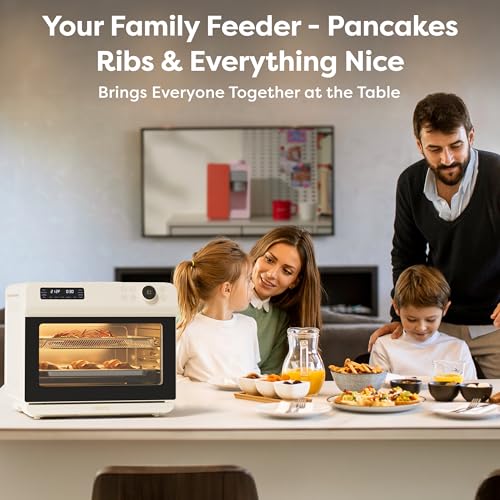 12-in-1 Countertop Steam Oven with Air Fryer, 25.4QT Nosh Oven Pro (Cream / 25.4QT)