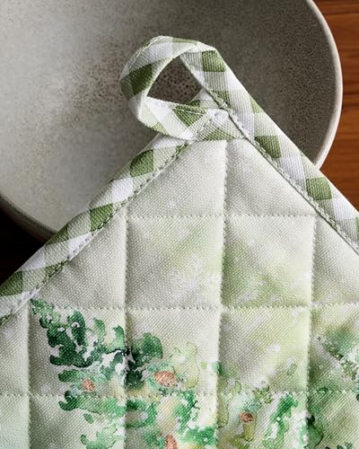 Pot Holders 100% Cotton Potholders (097 - Winter Mornings / 8" x 8" (Pot Holder Pack of 1))