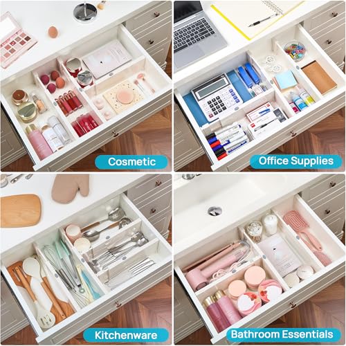 4" High Drawer Dividers for Clothes (12 Count)