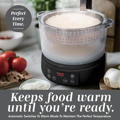 Glass Mini Low Carb Rice Cooker (Black)