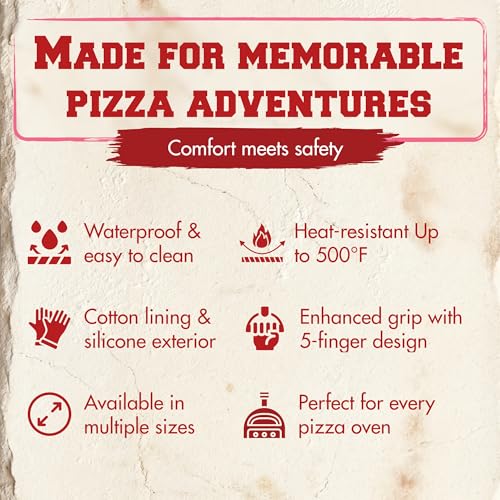 Silicone Pizza Oven Gloves (Night Ocean / One Size Fits Most)