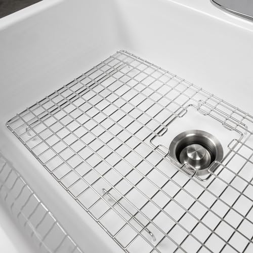 SinkSense Alder Stainless Steel 27.5" x 14" Kitchen Sink Bottom Grid (Stainless Steel)
