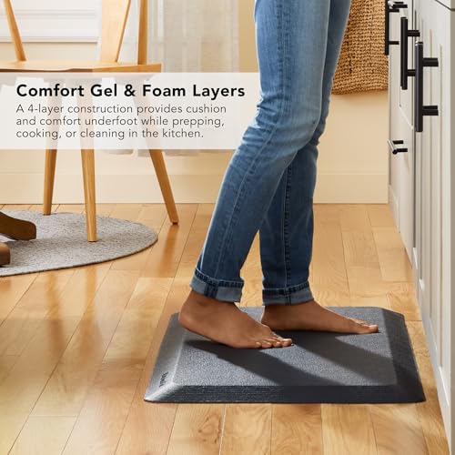 Gourmet Series Kitchen Comfort Gel Mat (Ink Blue / 39.8"L x 20"W x 0.8"Th)