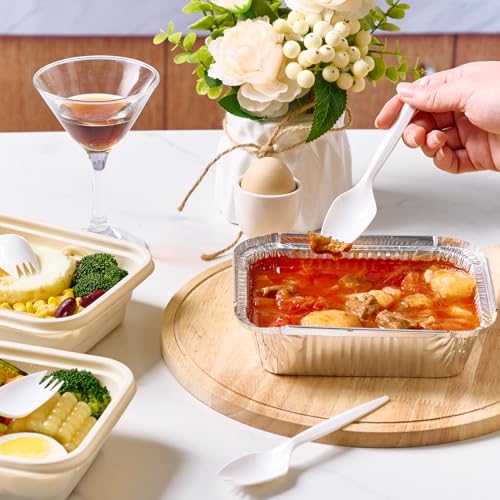 1000 Count White Plastic Sporks (1000 Sporks)