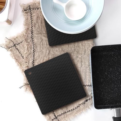 Silicone Square Trivets Mat (6 Count)