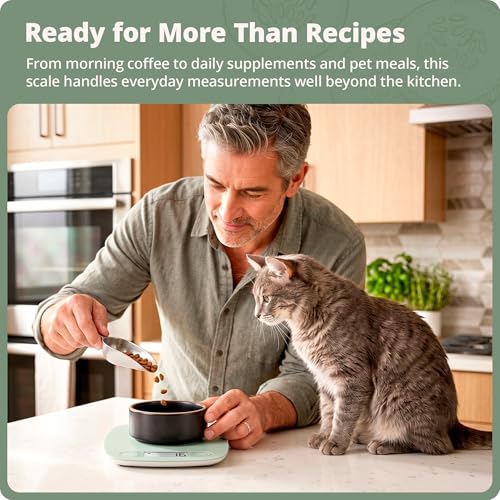 Food Scale Slim & Compact Build (Sage Green)