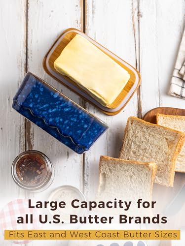 Ceramic Butter Dish with Lid for Countertop