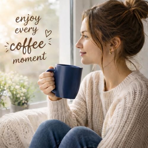 16 oz Coffee Mugs Set of 6 (Multi-Color3)
