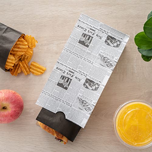 Bag Tek 4 Lb Disposable Lunch Bags (4 lb / Newsprint)