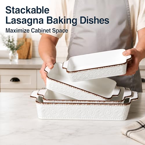 Casserole Dishes for Oven (White 01)