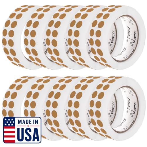 Kraft Brown Perforated Round Circle Dot Sticker 1 (Kraft Brown / 0.5 Inch)