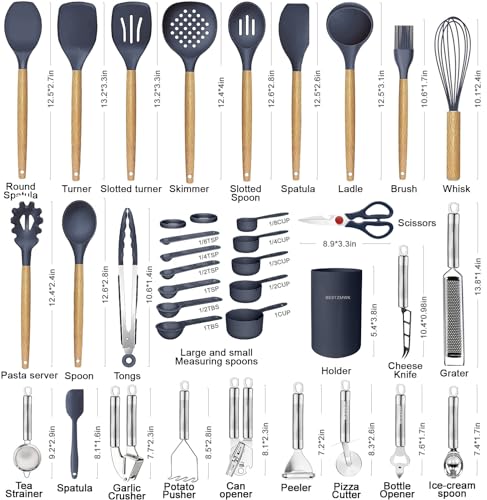 Cooking Utensils Set (Blue)