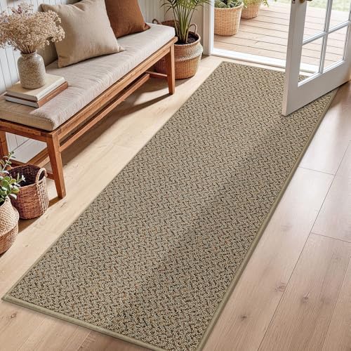 Hallway Runner Rugs Non (Taupe / 2' x 6')