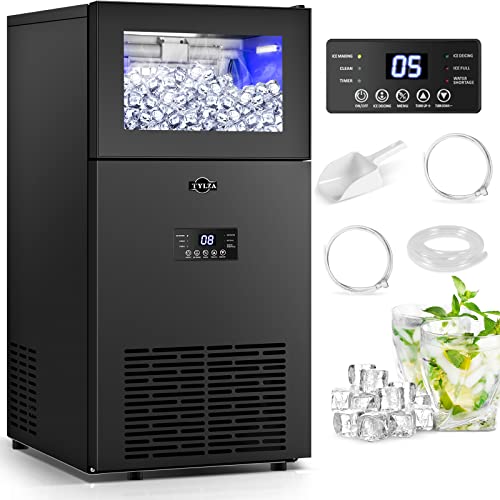 15 Inch Wide Commercial Ice Maker Machine Under Counter Black