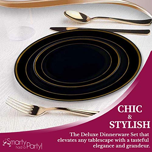 720 PCS Premium Plastic Dinnerware Set for 120 Guests