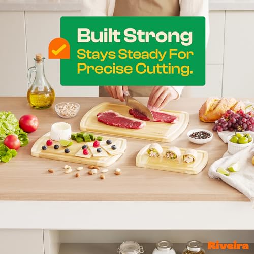 Two Tone Bamboo Wood Cutting Board