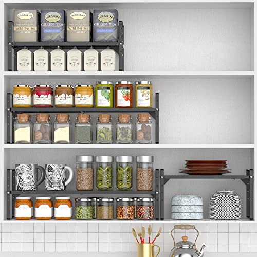 Large Expandable Cabinet Storage Shelf Organizer Rack