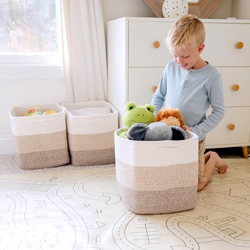 13x15x13 Kallax Storage Cubes Bins (3-Tone Brown / 15 x 13 x 13 (Kallax))