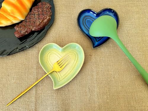 Ceramic Spoon Rest for Stove Top (Yellow Green)