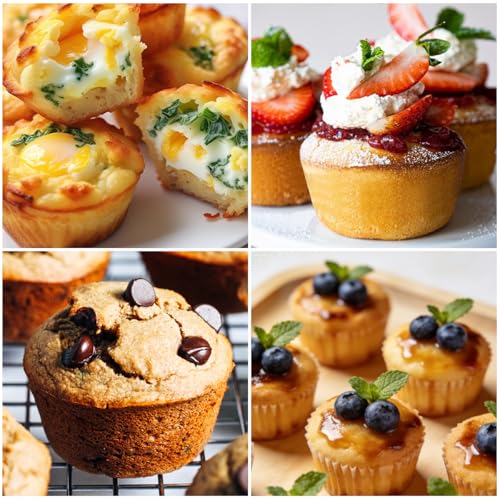 Silicone Mini Muffin Pan 3 Pack 24 Cups Nonstick Mini Cupcake Pan for Baking Muffins Cupcakes Egg Bites Fat Bombs (24-Cup Mini)