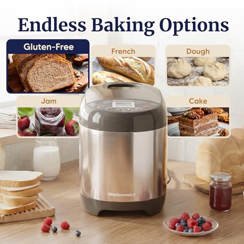 2 Lb Programmable Bread Maker (Stainless Steel)