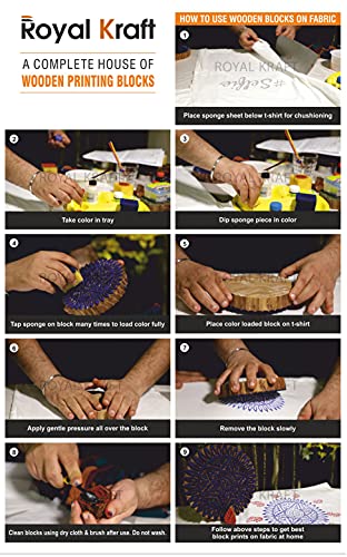 Assorted Wooden Block Printing Stamps (25 Pcs / Bulk01_25a)