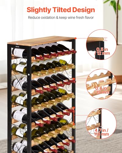 48 Bottle Wine Rack (Black / 48 Bottles)