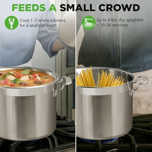 14 Quart Stock Pot with Lid