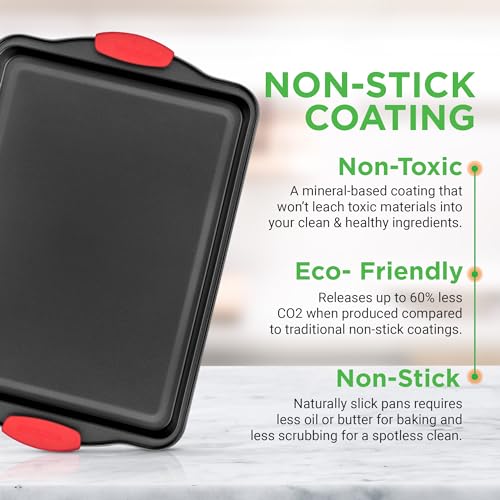 Nonstick Baking Pans Set (6 Pack sorted sizes)