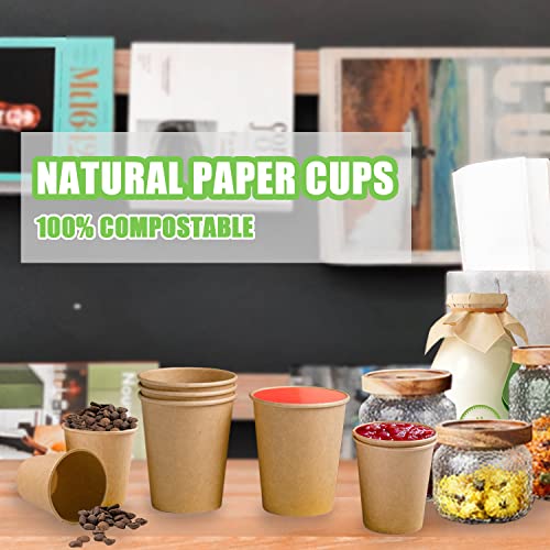 200 Pack 8 oz Kraft Paper Cups (Kraft-8oz-200pack)