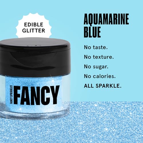 Aquamarine Blue Edible Glitter Luster Dust 4gm