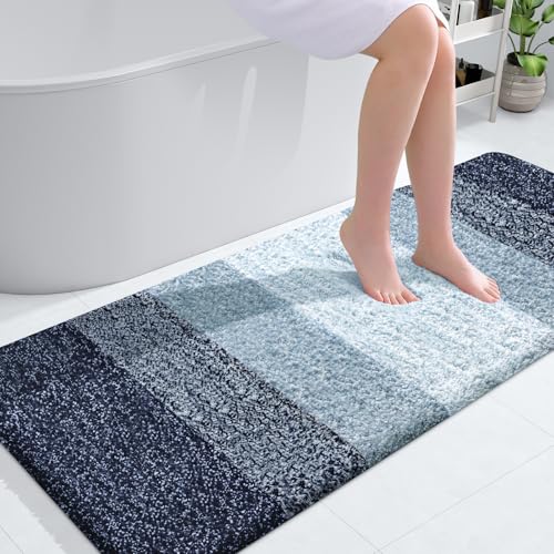 Bathroom Runner Rug 54x24 (54" X 24" / Airy Blue)