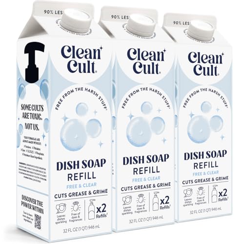 Dish Soap Liquid Refills (32 Fl Oz (Pack of 3))